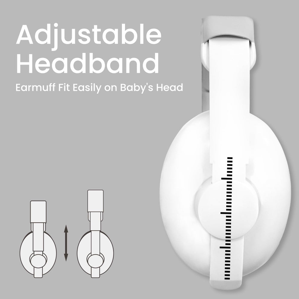 PLANTURECO Baby Headphones compact fold for travel and on-the-go use.