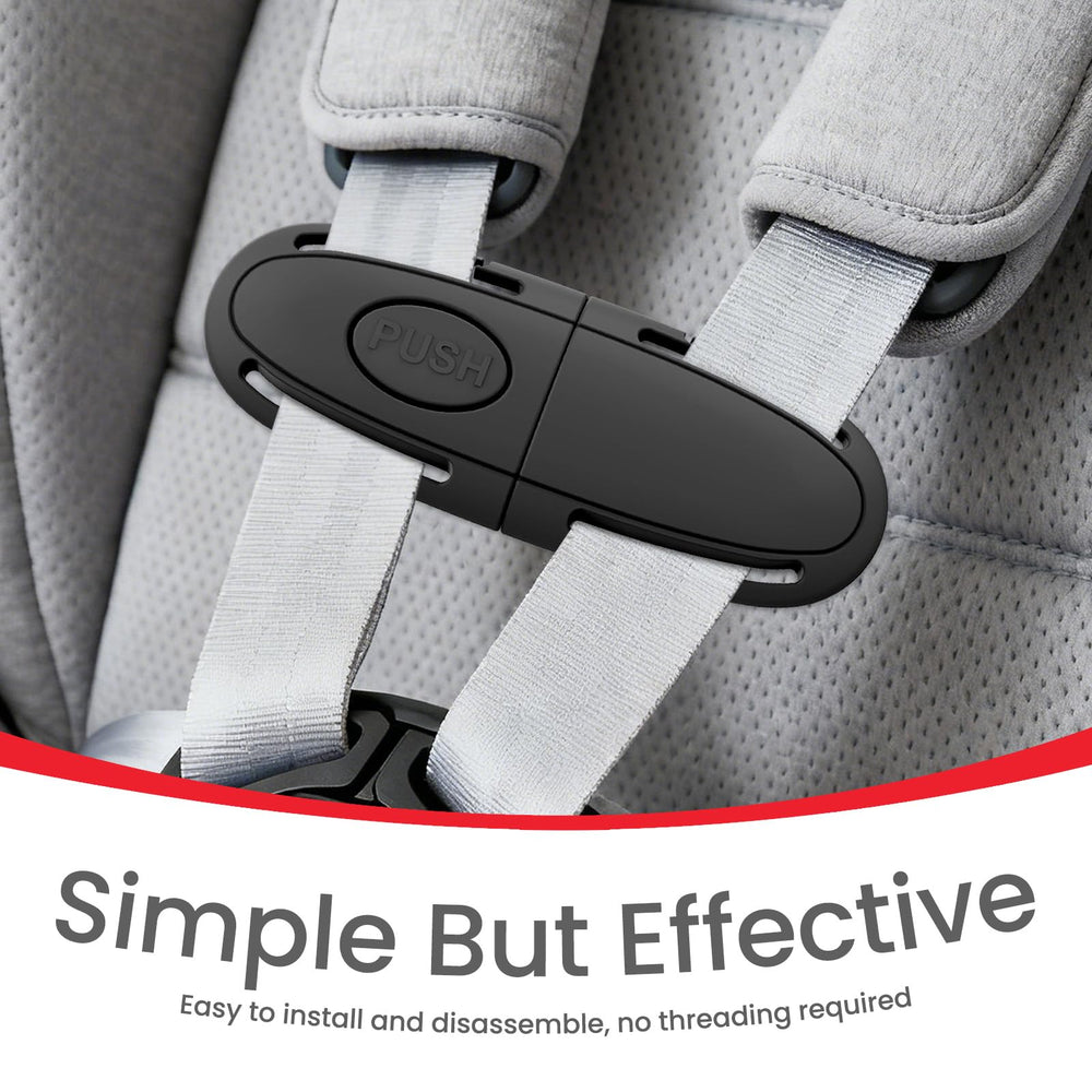 PLANTURECO car seat belt adjuster positions straps gently for comfortable restraint.