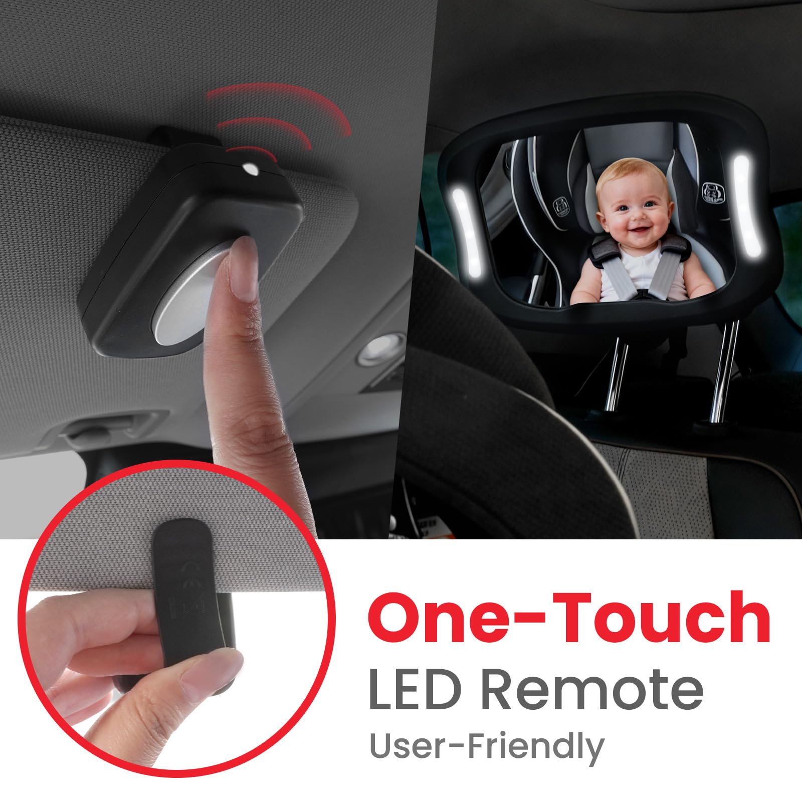 Plantureco Crystal-clear Convex Glass delivers wide-angle visibility.