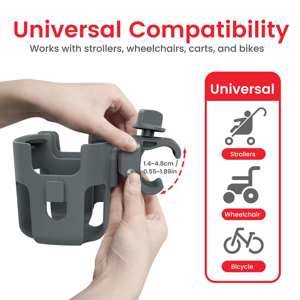 PLANTURECO handlebar fit 0.55 to 1.89 inches wide for secure mounting.