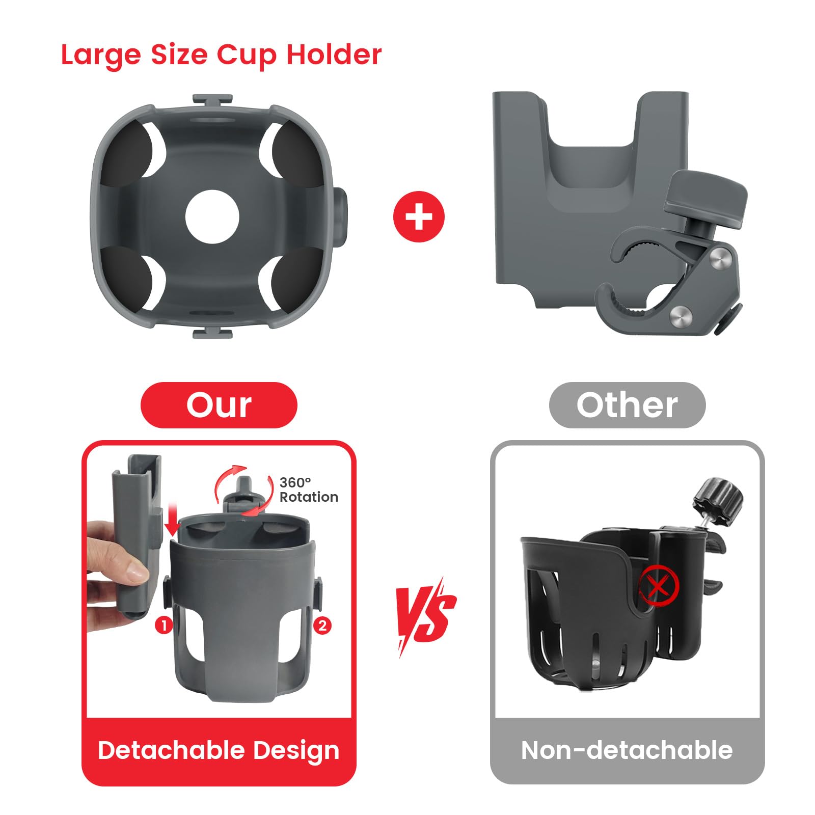 PLANTURECO phone holder fits most smartphones for easy access.