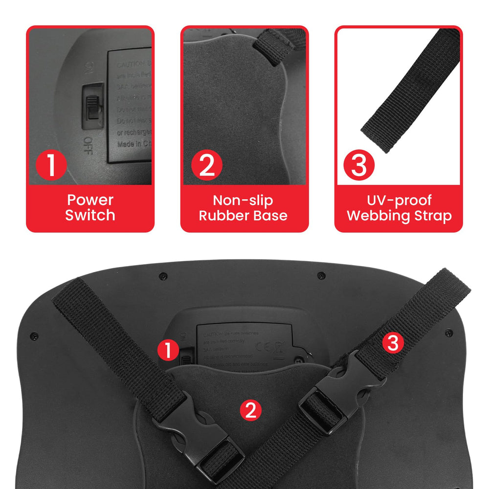 Plantureco Universal-Fit Mirror attaches securely to most cars.