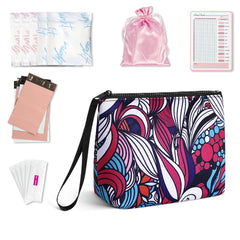 Playexen First Period Kit Leaf bag shows a cute, portable storage solution.