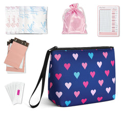 Playexen first period kit neoprene pouch for organizing essentials on the go