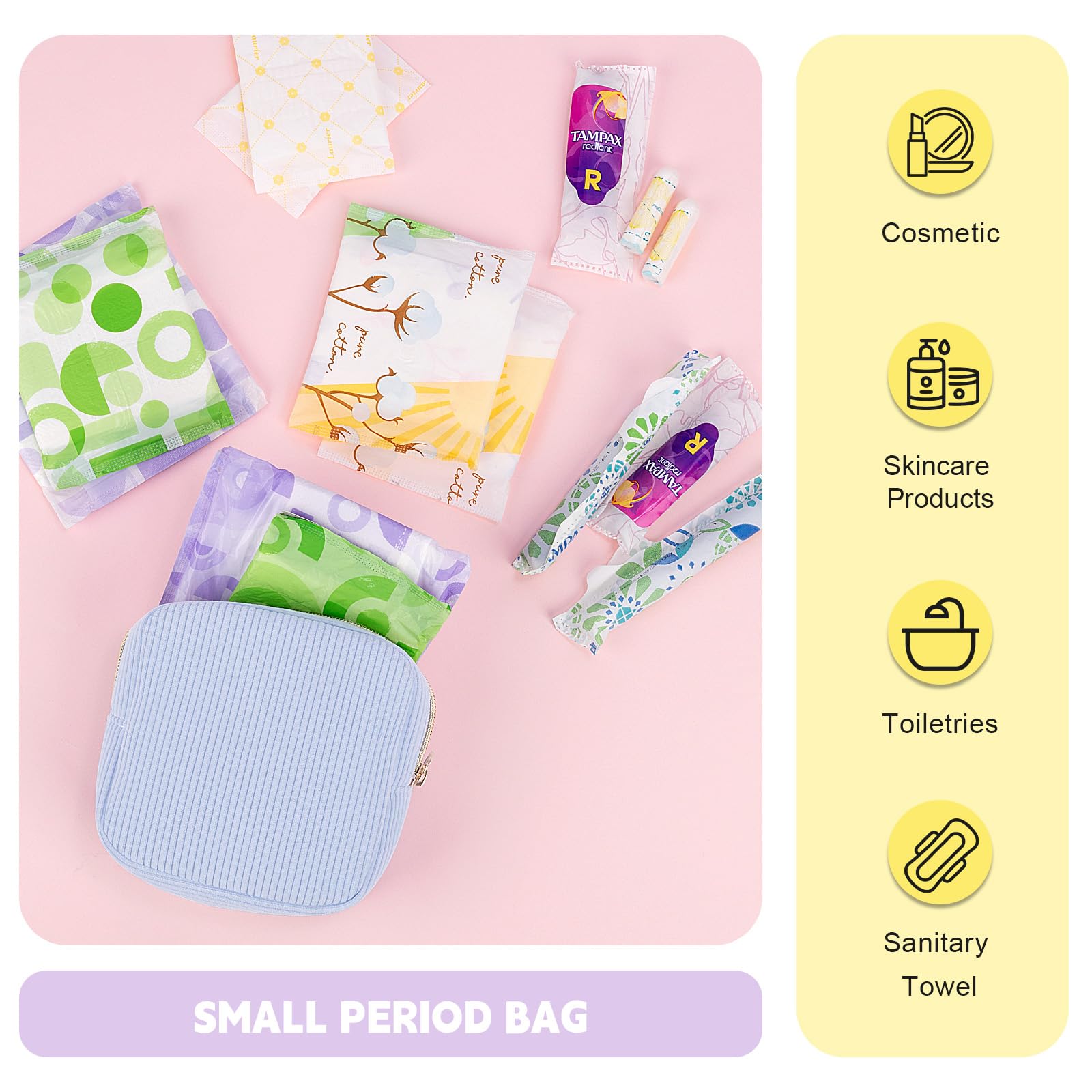 Playexen multiuse pouch holds cosmetics and small essentials.