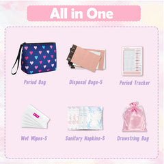 Playexen neoprene period bag compact size fits easily in a purse