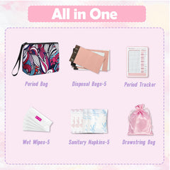 Playexen Neoprene Sanitary Pouch Leaf, durable and travel-friendly.
