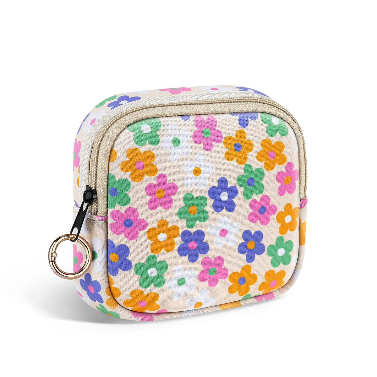 Playexen period bag floral small size displaying compact storage for pads.
