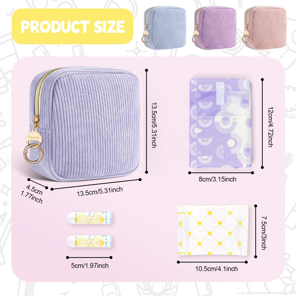 Playexen Period Bag inner pockets keep pads and small items organized.