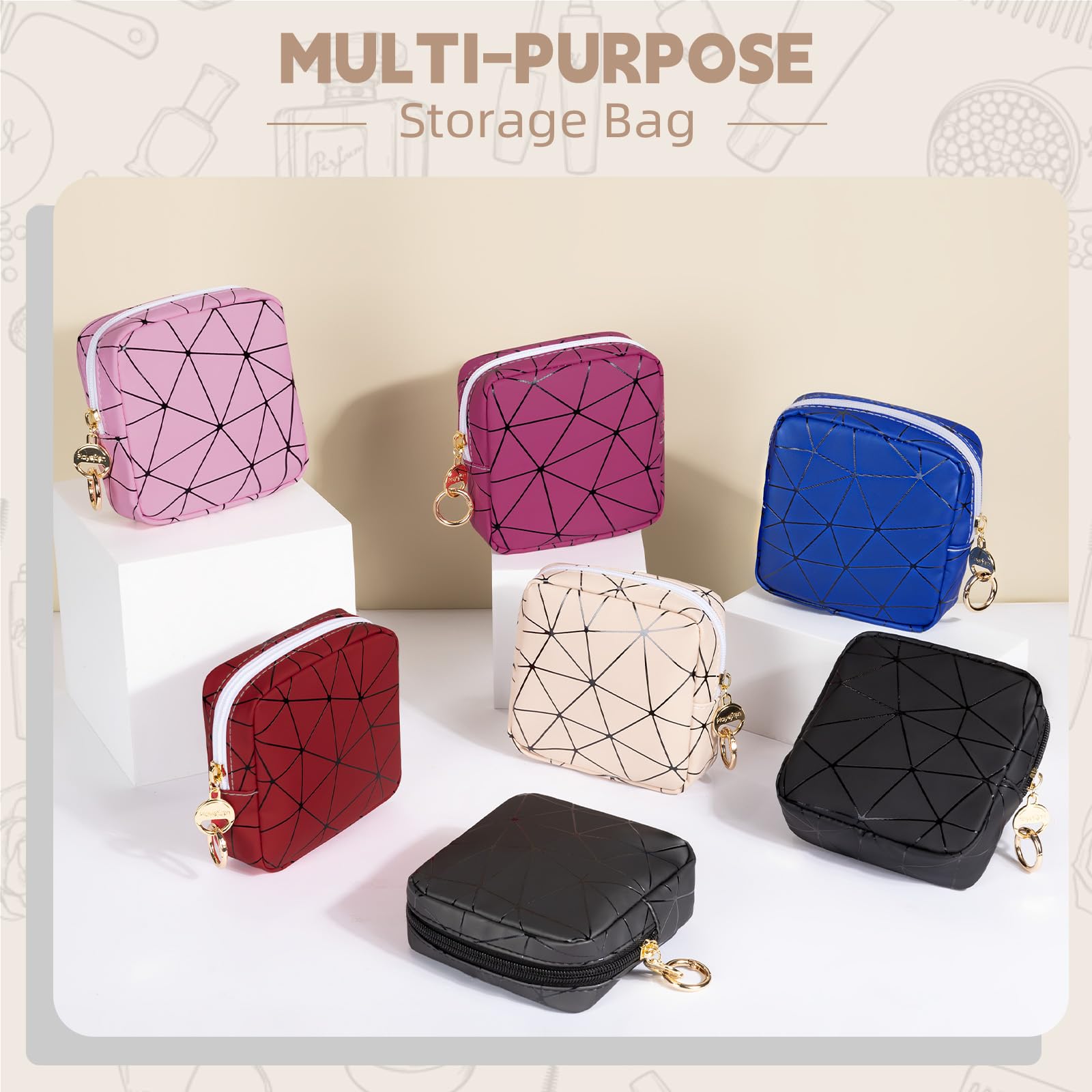 Playexen PU leather bag offers durable, easy-to-clean protection on the go.