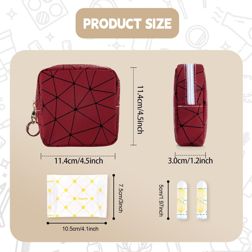 Playexen PU leather period bag with soft touch finish keeps essentials organized.