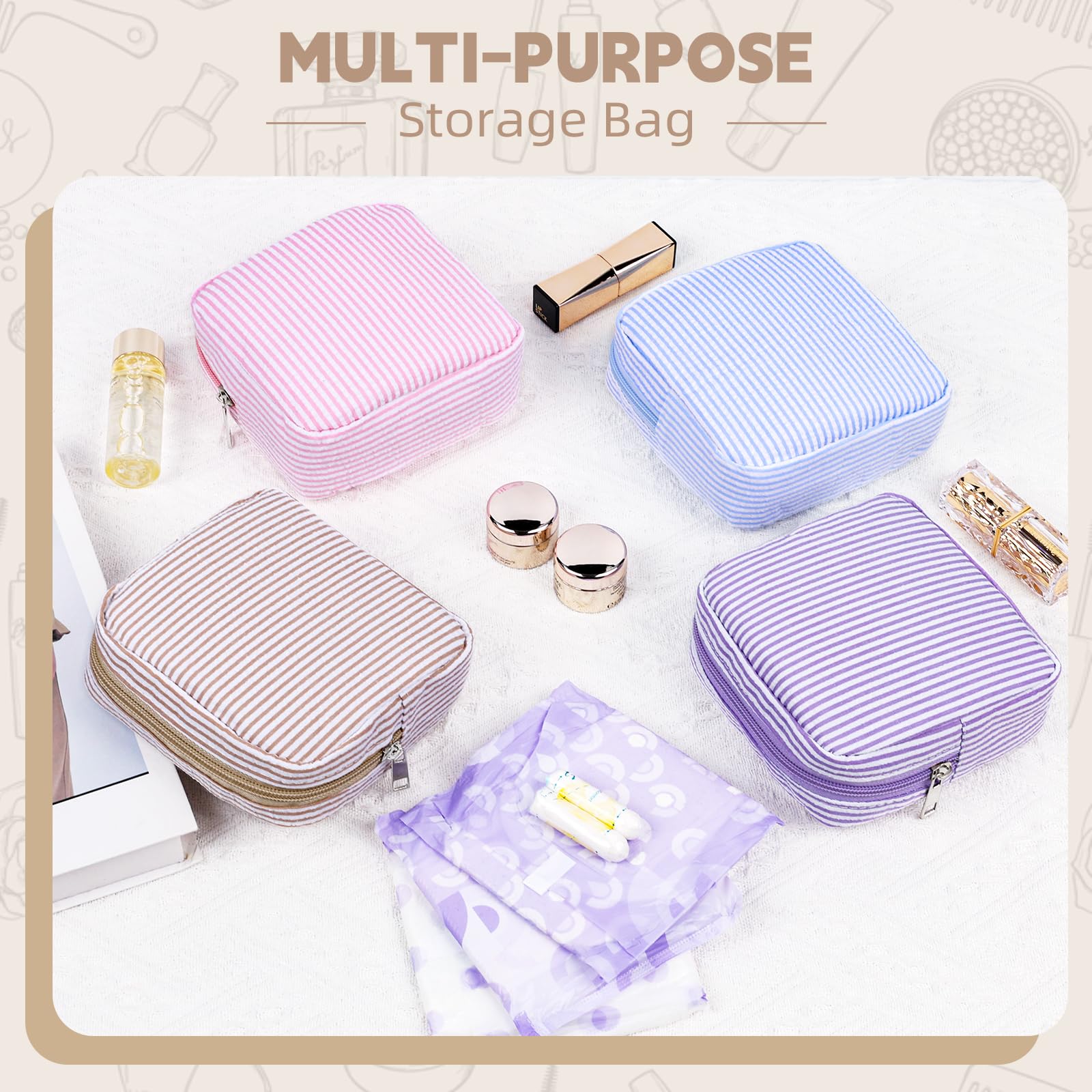 Playexen period bag compact size demonstrated for daily use.