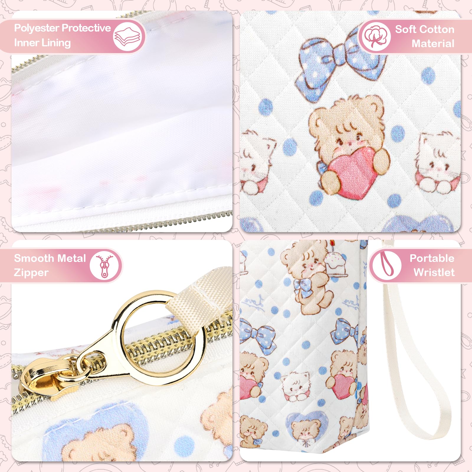 Playexen quilted canvas tampon holder for portable privacy