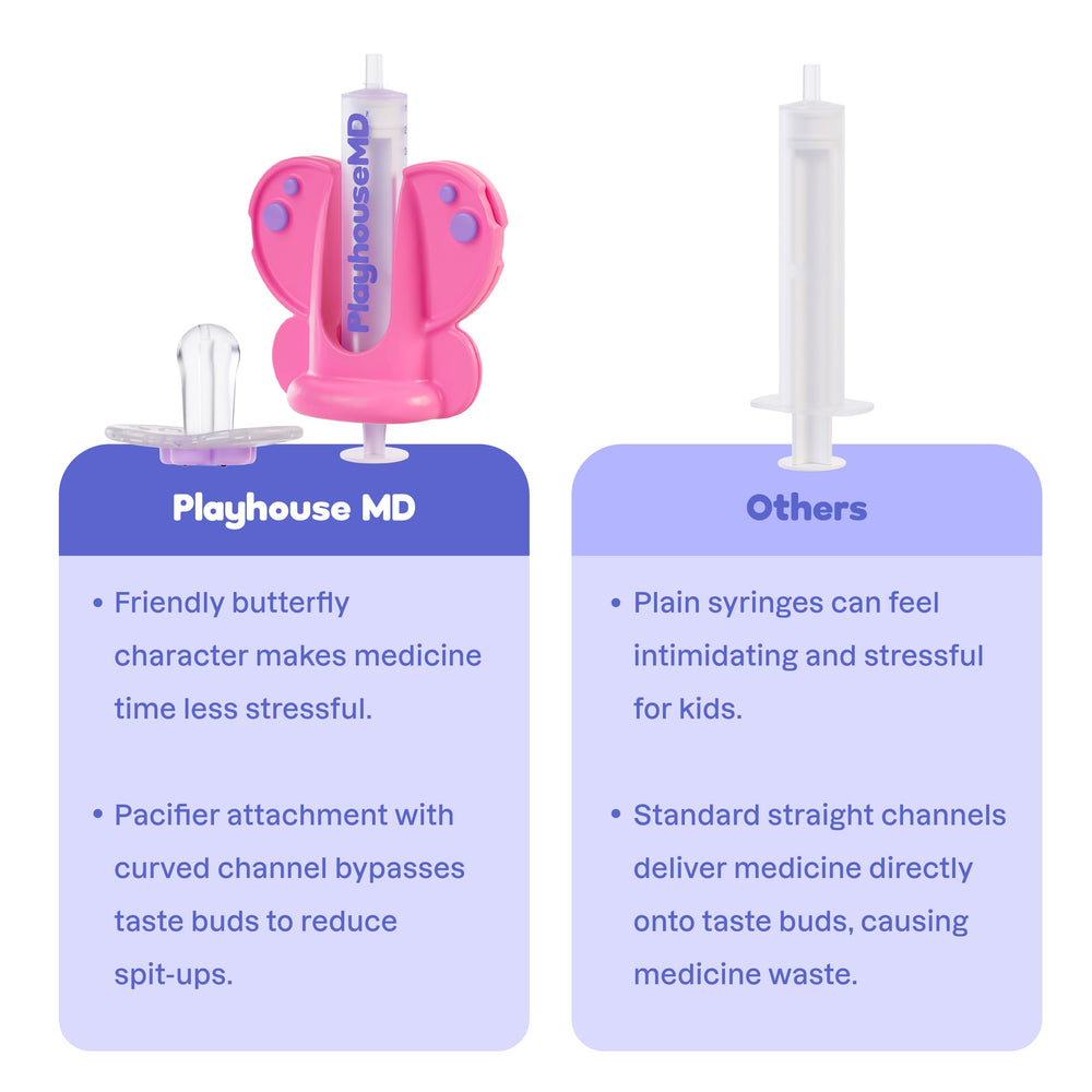 Playhouse MD Child-friendly design keeps kids calm during medicine time.