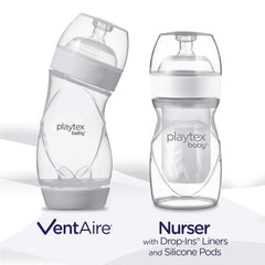 Playtex NaturaLatch slow-flow nipple close-up, ideal for soothing feeds.