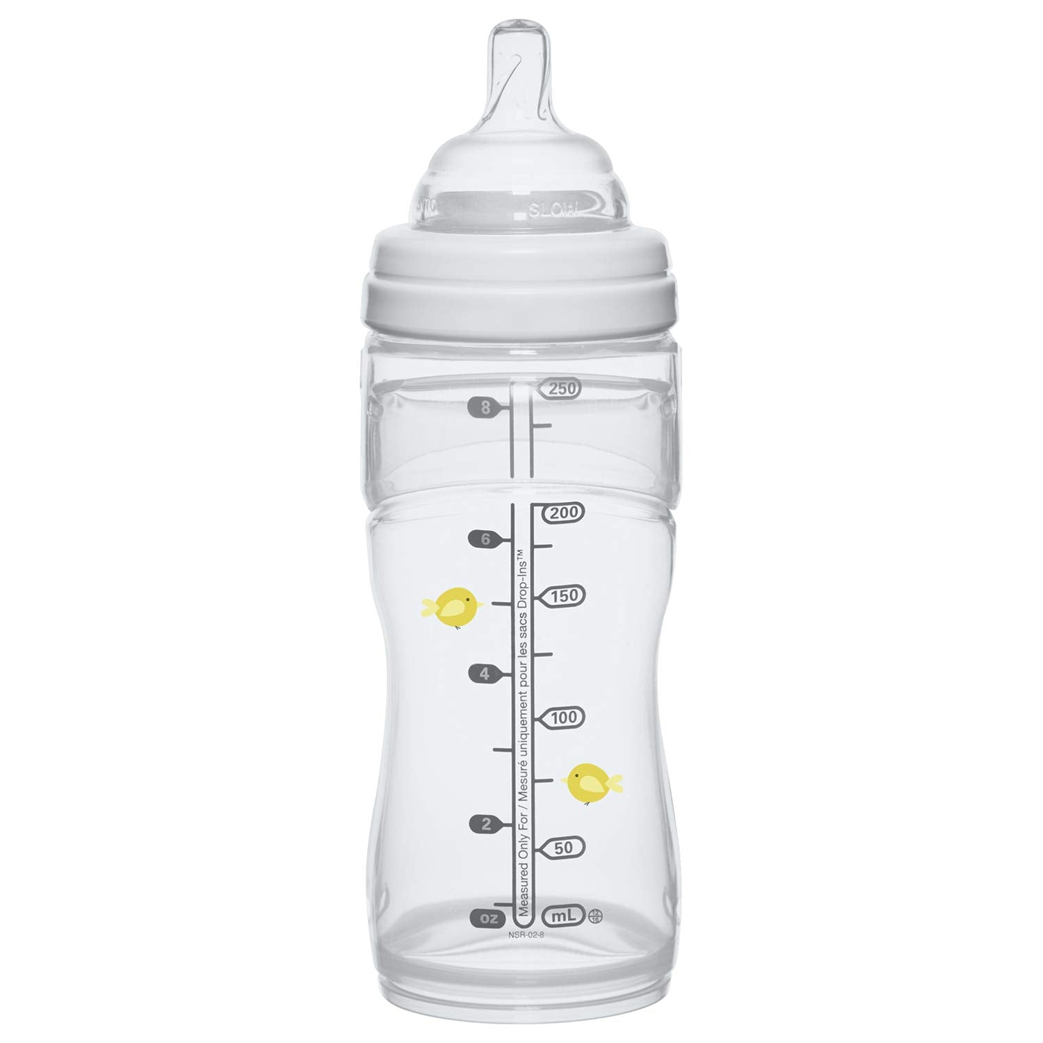 Playtex Nurser Bottle with collapsed liner demonstrating air-free feeding
