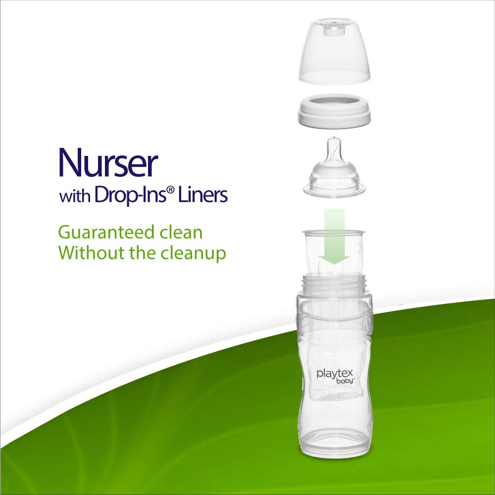 Leak-proof design feature of the Playtex Nurser Bottle