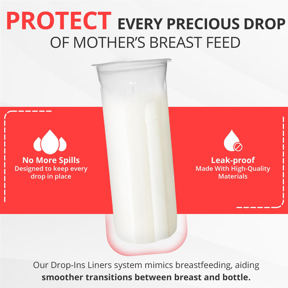 Playtex Baby Nurser liners are mess-free and easy to dispose.