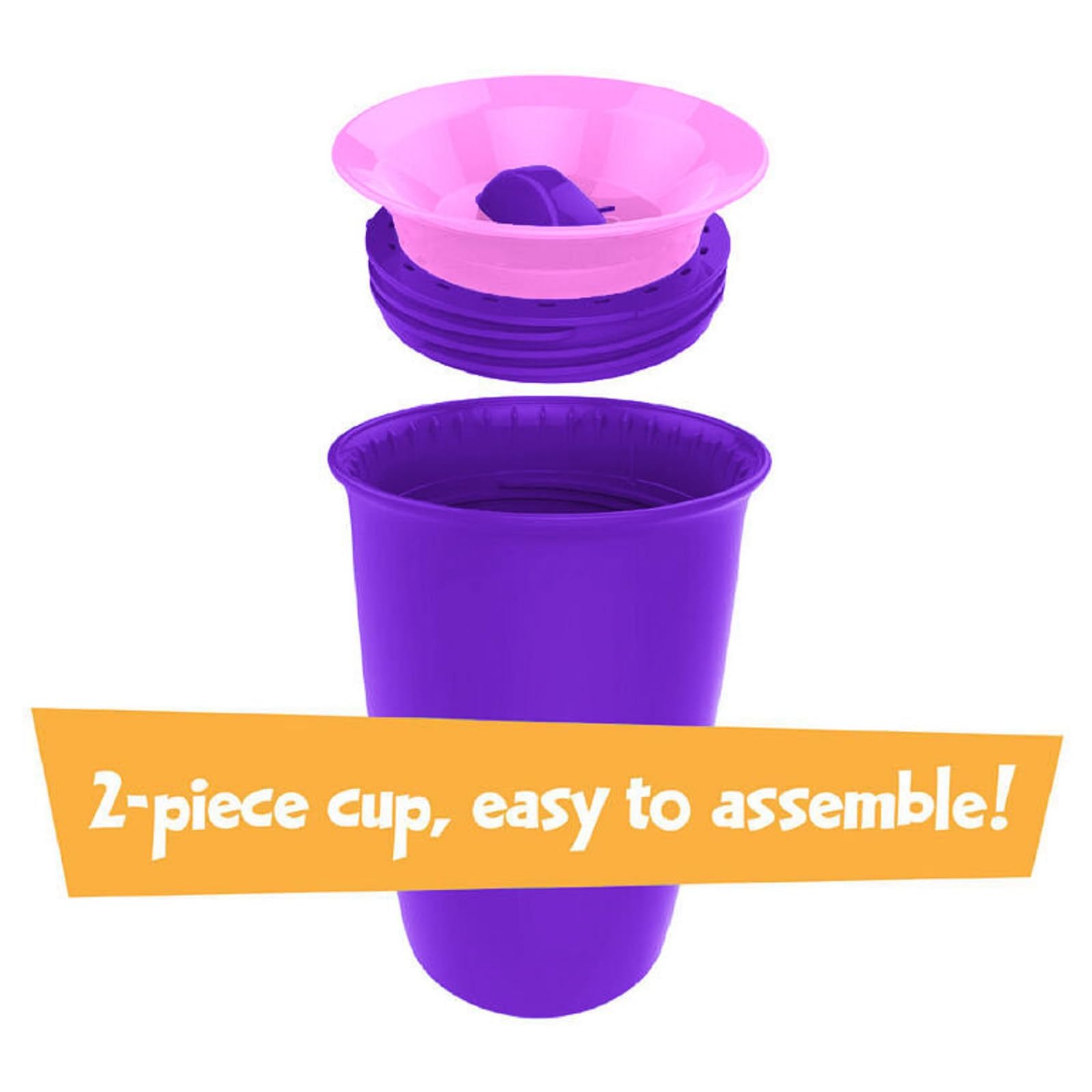 Dishwasher-safe top rack-compatible cup components