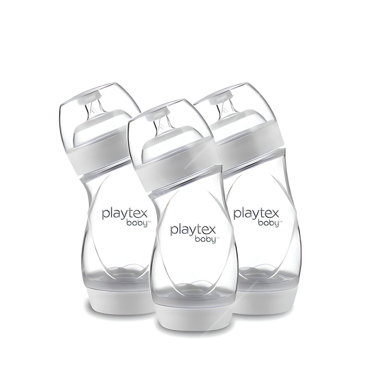 Playtex Baby Ventaire bottle front view with vented design for comfortable feeding.