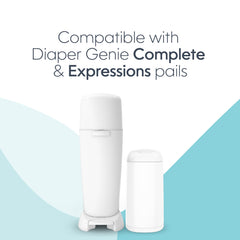 Playtex Diaper Genie refill close-up reveals sturdy bag design.