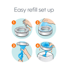 Playtex Diaper Genie refill packaging highlights triple-pack value.