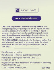 Playtex Nipple Variety Kit with breast-like nipple for familiar feel at feeding times.