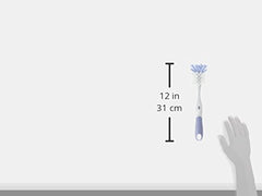 Playtex SmartSpace ergonomic bottle brush with non-slip grip for comfortable scrubbing.