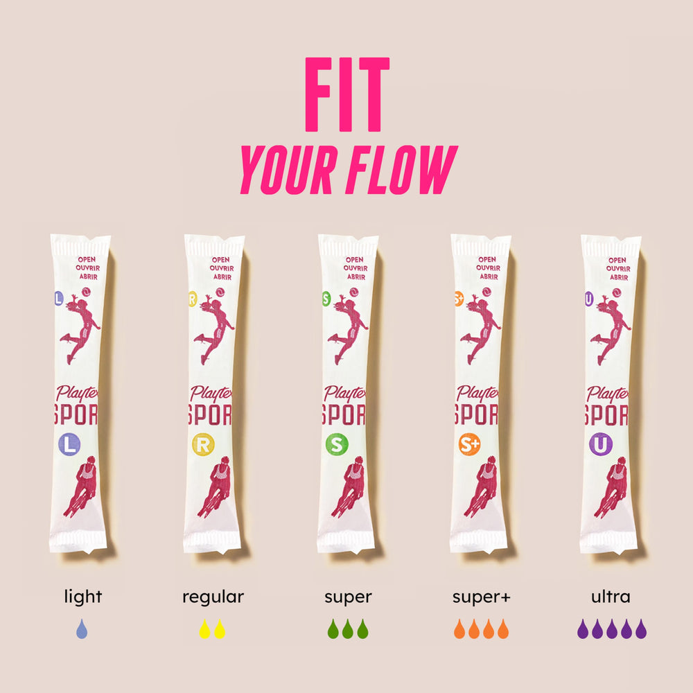 Playtex Sport athletic-movement design supports running, swimming, and stretching
