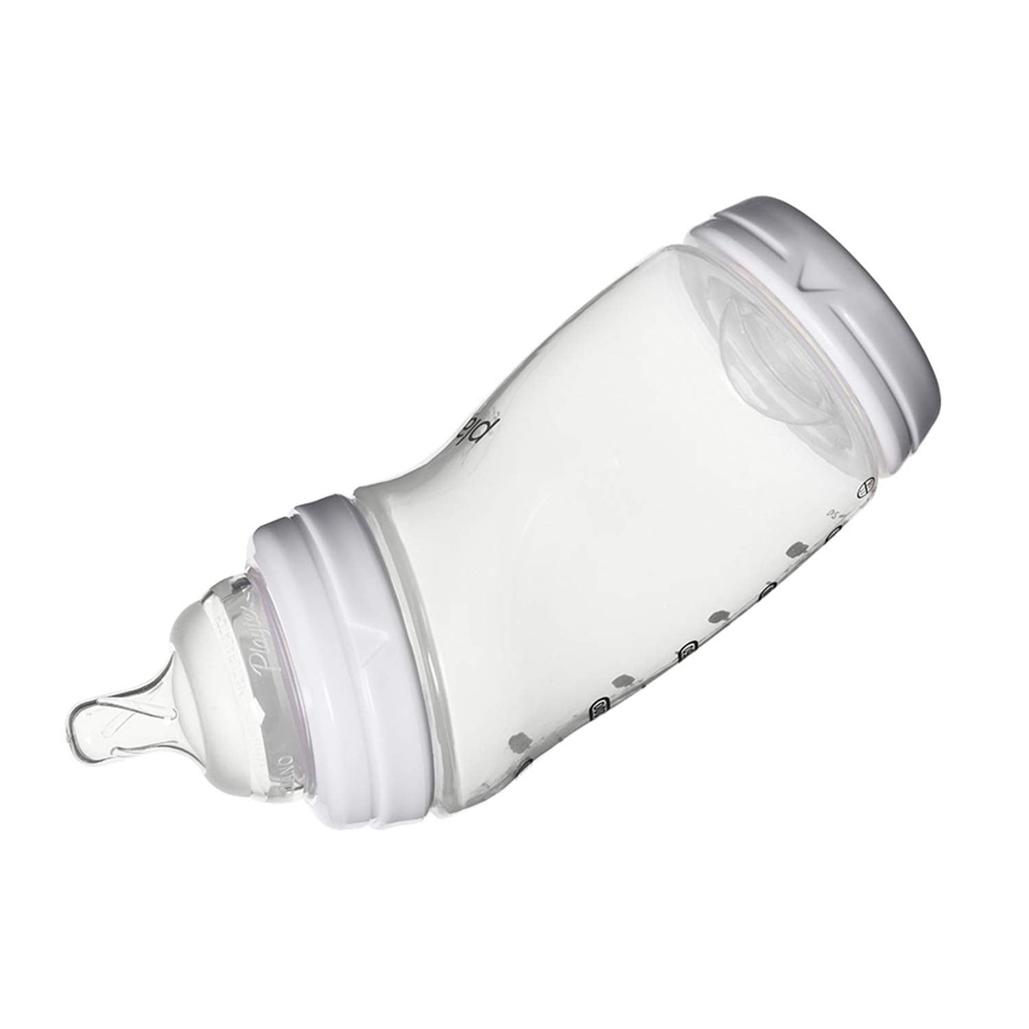 Playtex VentAire Advanced Wide Bottle semi-upright feeding helps reduce ear pressure during meals.