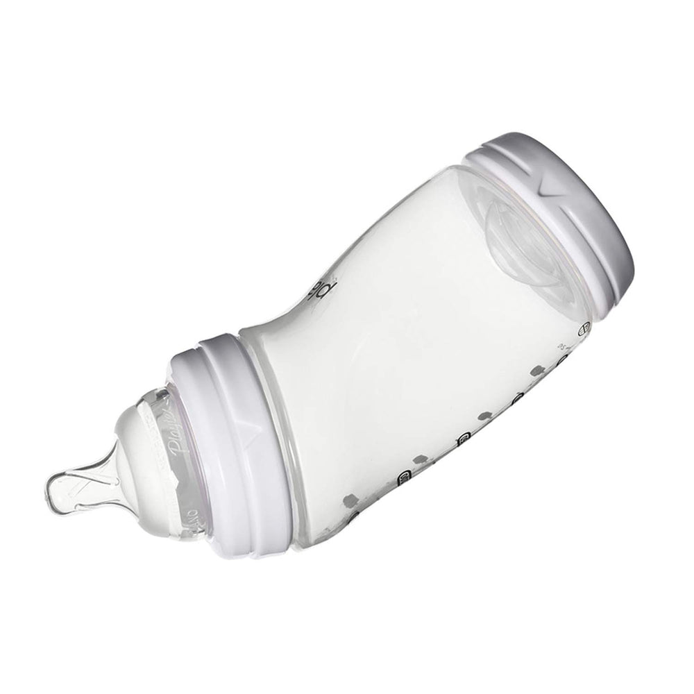 Playtex VentAire Advanced Wide Bottle semi-upright feeding helps reduce ear pressure during meals.
