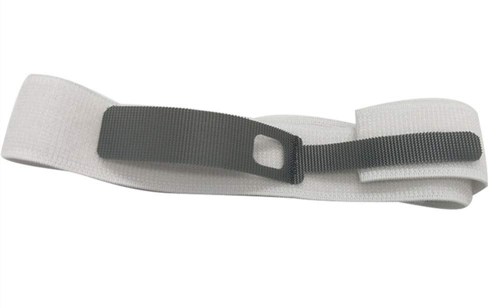 Close-up of anti-slip silicone grip on PLCEO legband for stable positioning.