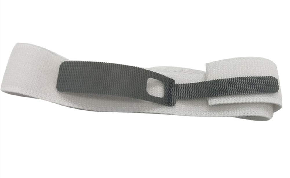 Close-up of anti-slip silicone grip on PLCEO legband for stable positioning.