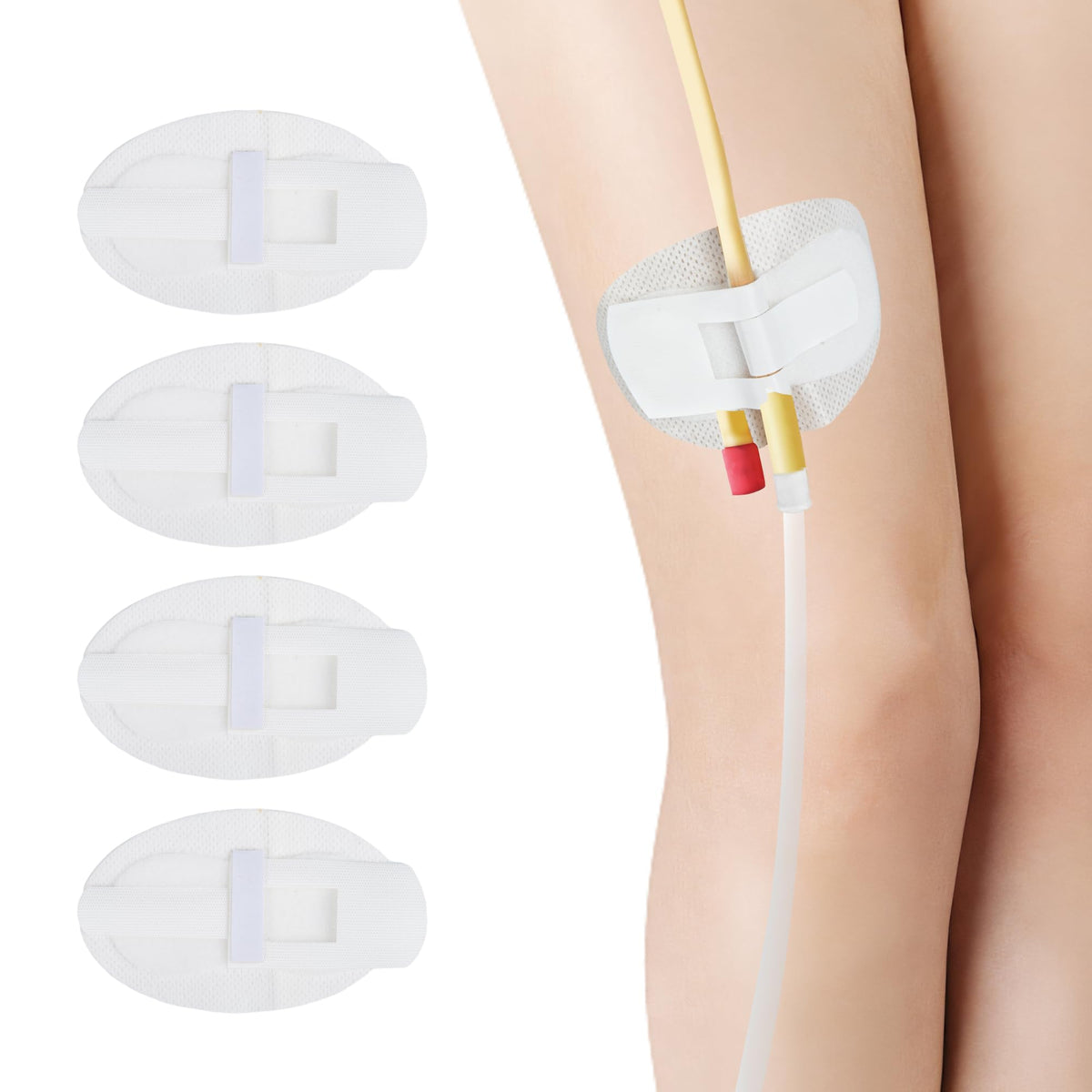 plceo Foley catheter legband holder secures tubing during activity for comfort.