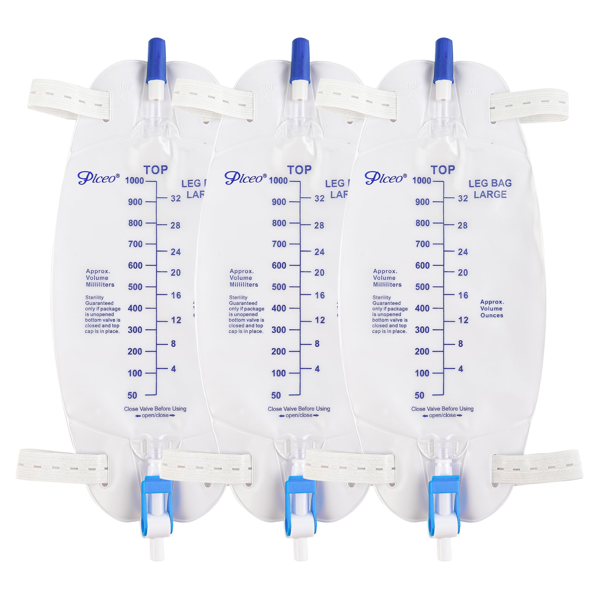 Plceo leg bag anti-reflux valve closeup for smooth drainage.