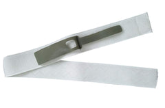 Stretchable PLCEO legband wraps around the leg for full range of motion without adhesives.