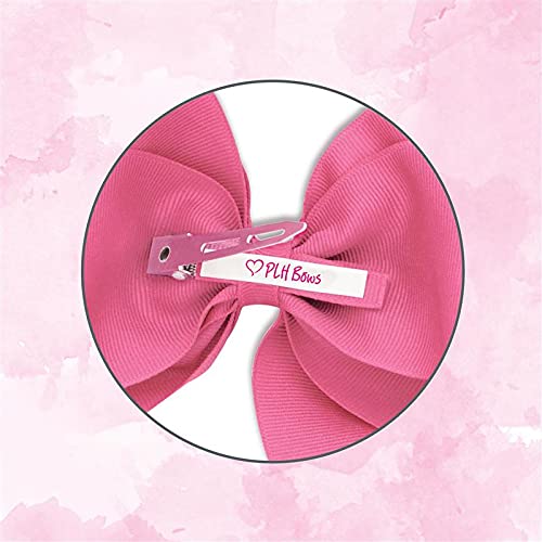 PLH two-pack mini side-view grosgrain bows with secure clip for versatile styling.