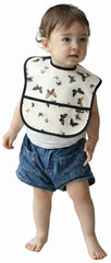 Plie Ivory Butterfly back-closure image demonstrates secure hook-and-loop fit for quick adjustments