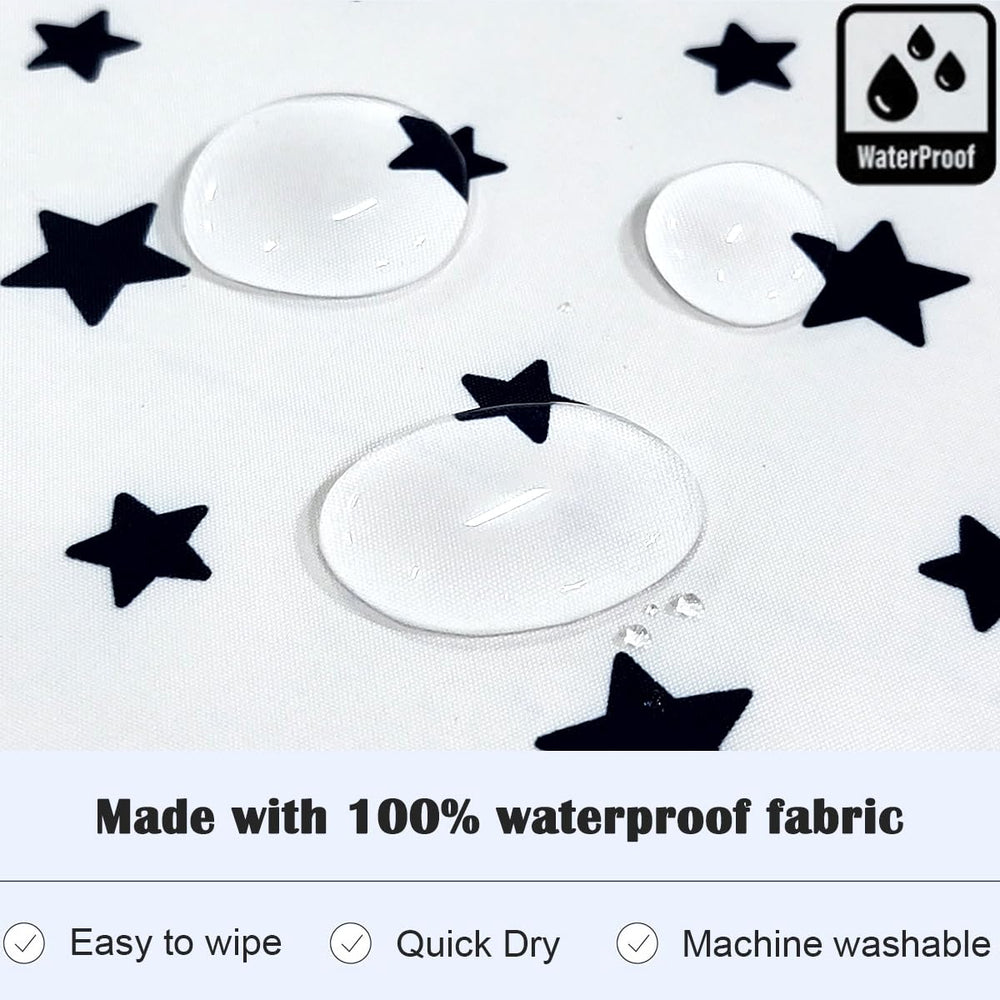 Plie waterproof fabric close-up shows easy wipe-clean surface.