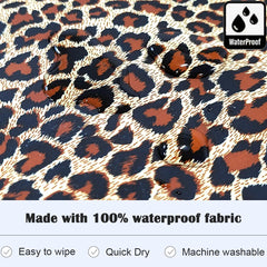 Plie full coverage bib waterproof fabric close-up emphasizing easy wipe-clean surface