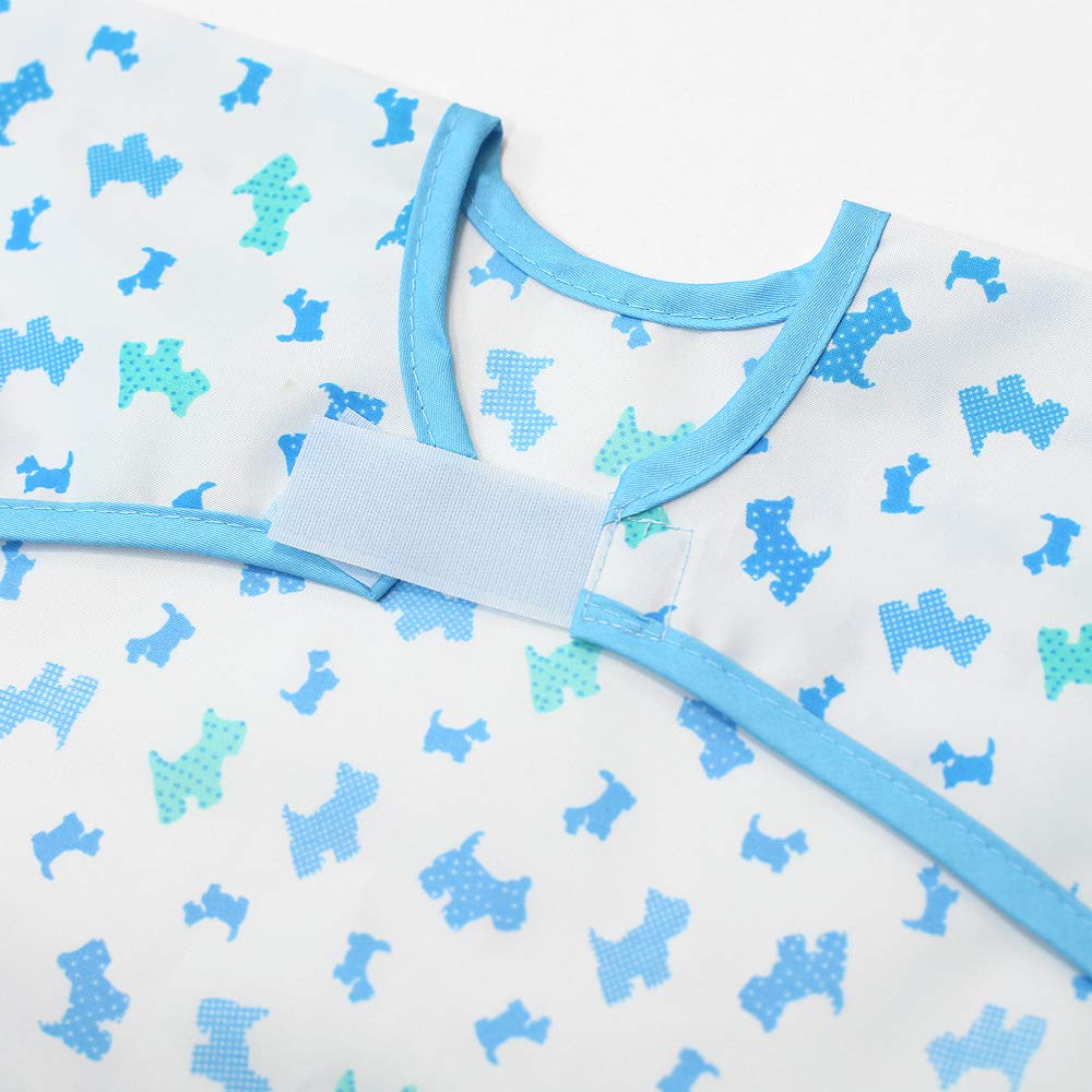 Plie waterproof bib with soft neckline protects skin and outfits during snacks