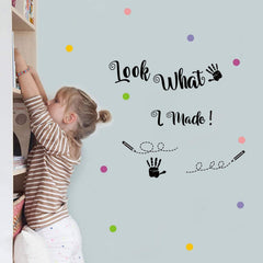 PLIGREAT children's art quote decal brightens bedrooms with durable color.
