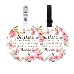 PLIGREAT dont touch sign hanging on stroller with floral butterflies for gentle baby protection