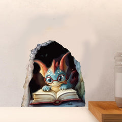 PLIGREAT vibrant dragon wall stickers enhance kids room decor