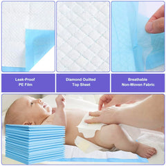 PLMMOUT ultra-absorbent polymer core locks moisture quickly for mess-free surfaces.