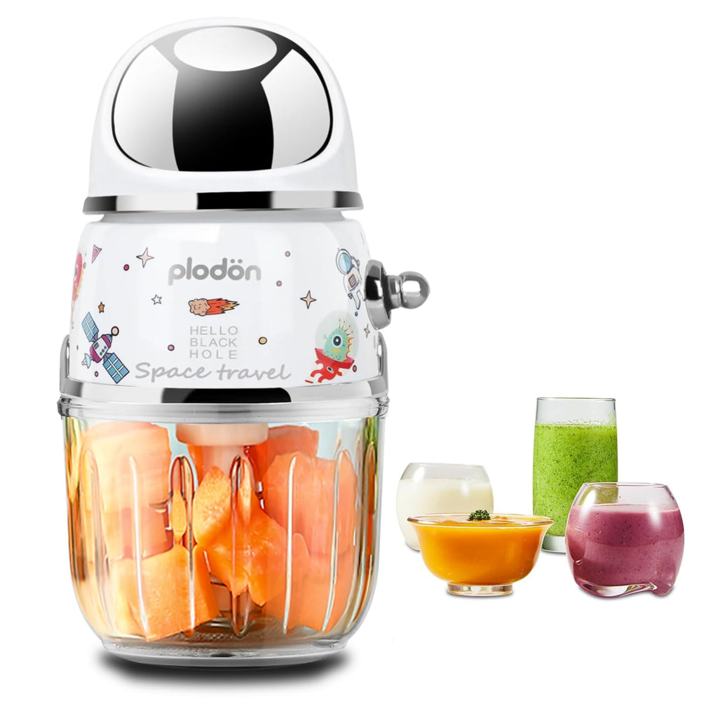 Plodon baby food maker with glass bowl showing 1.2 cup capacity for fresh puree