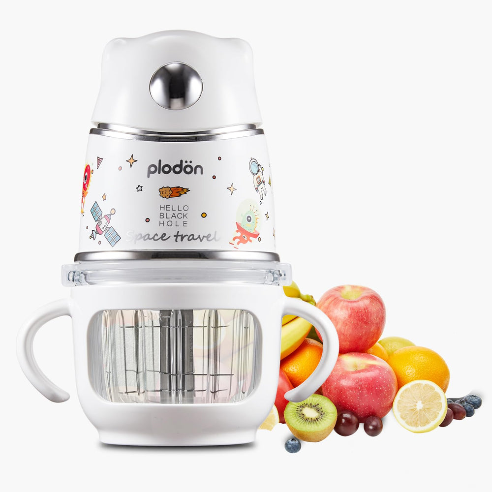 Plodon baby food processor box shows brand packaging for convenient setup.