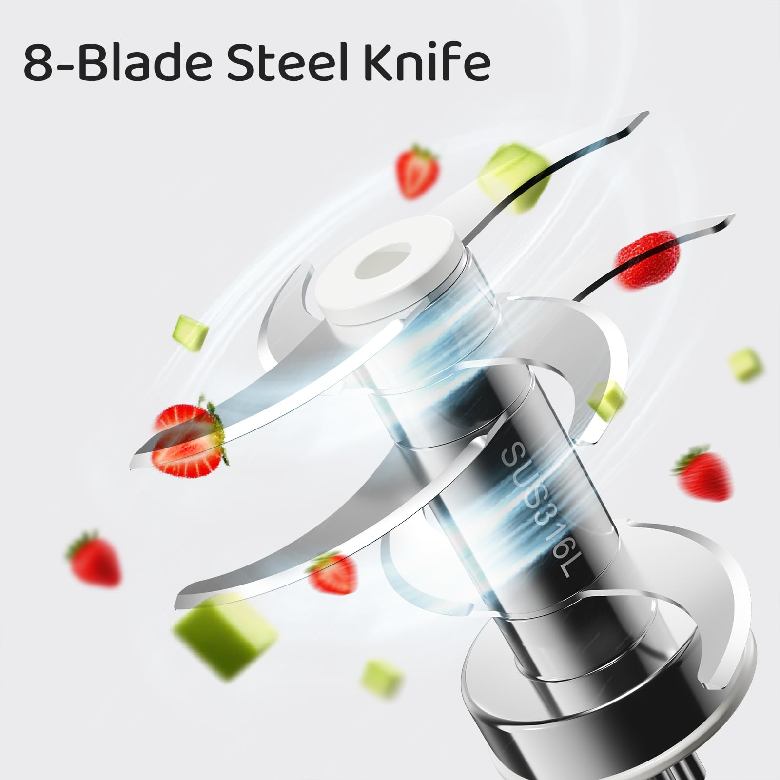 Plodon spatula aids easy scraping and mixing during baby food prep.