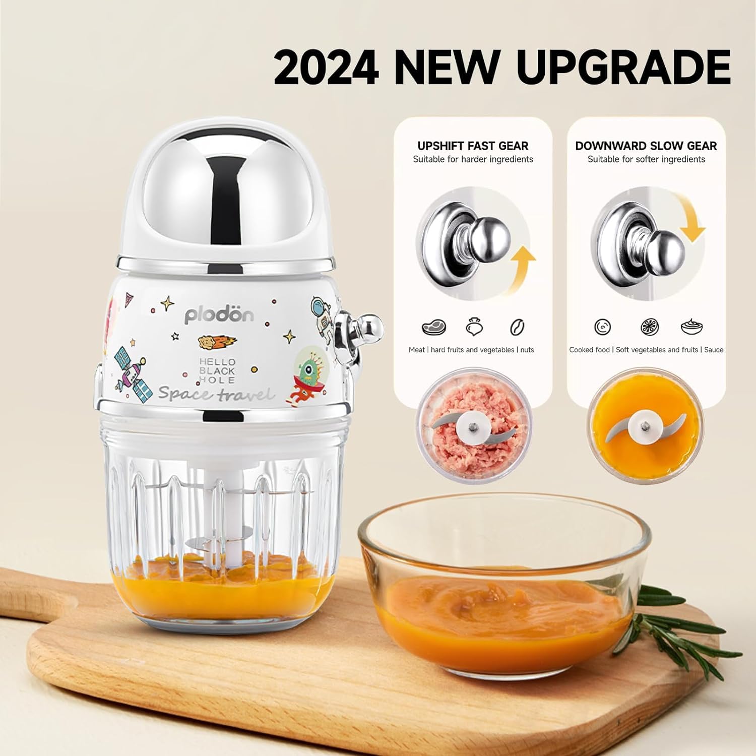 Plodon splash cover keeps counters clean during puree