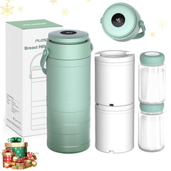 PLOSIF portable breastmilk cooler front view shows compact design for on-the-go feeds.
